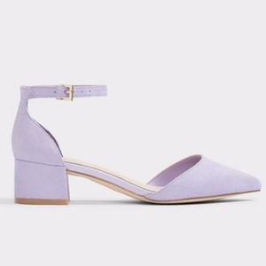 Aldo Lavendar Low Block Heel